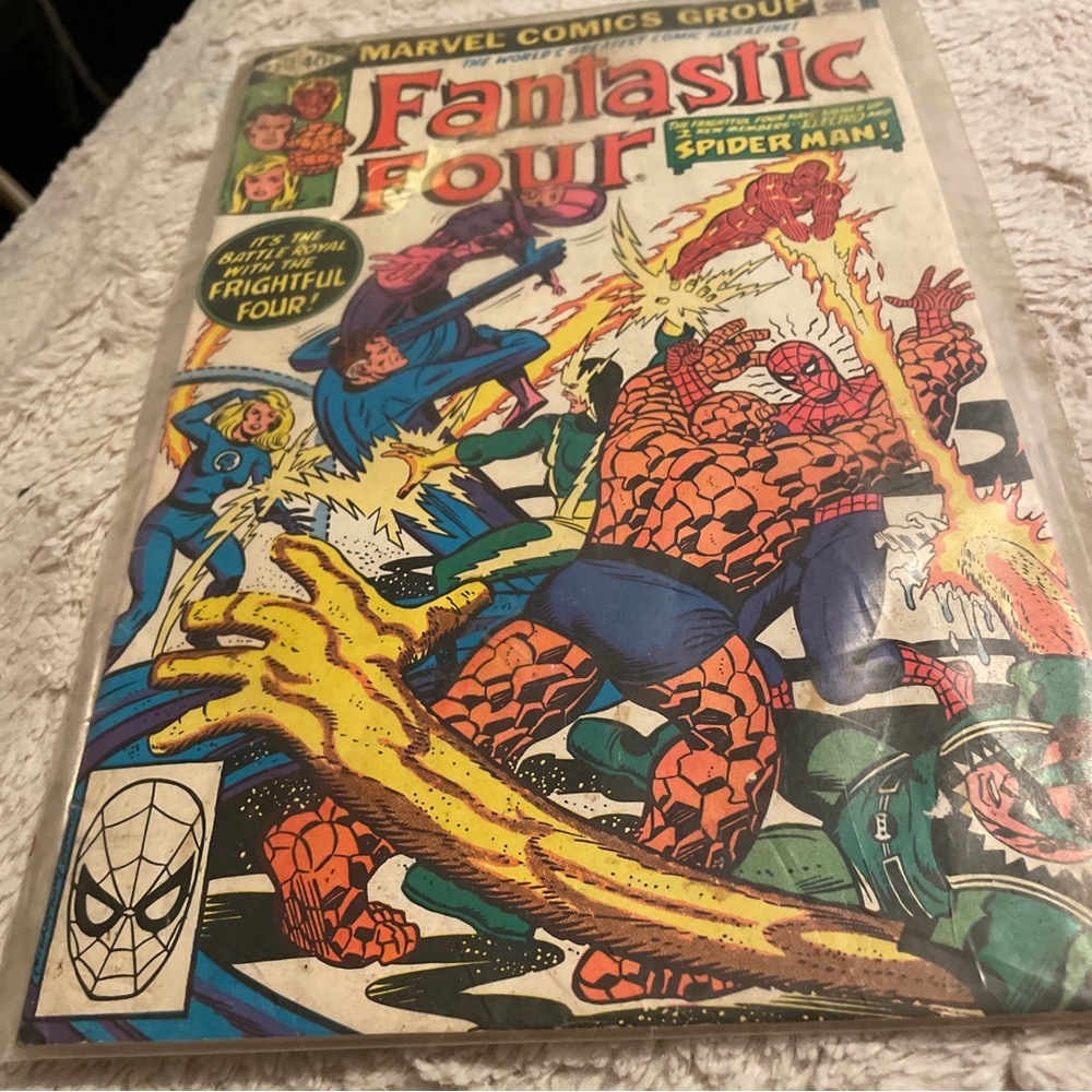 Fantastic Four #218 1980  "Marvel Comics"  "Frightful Four" & Spider-Man